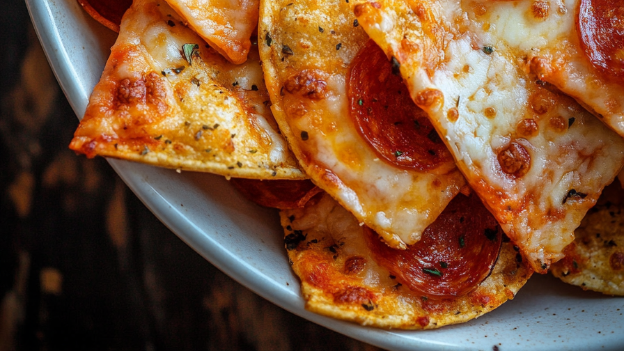 2 ingredient Pizza chips