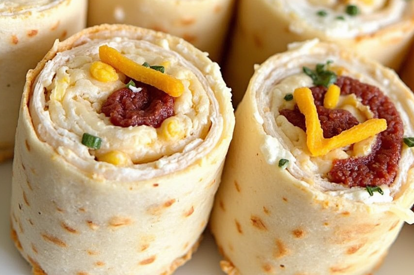 Bacon Cheddar Ranch Pinwheels