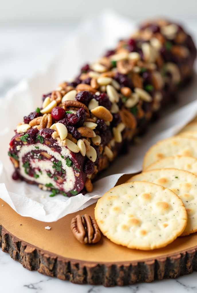 Cranberry Pecan Cheese Log