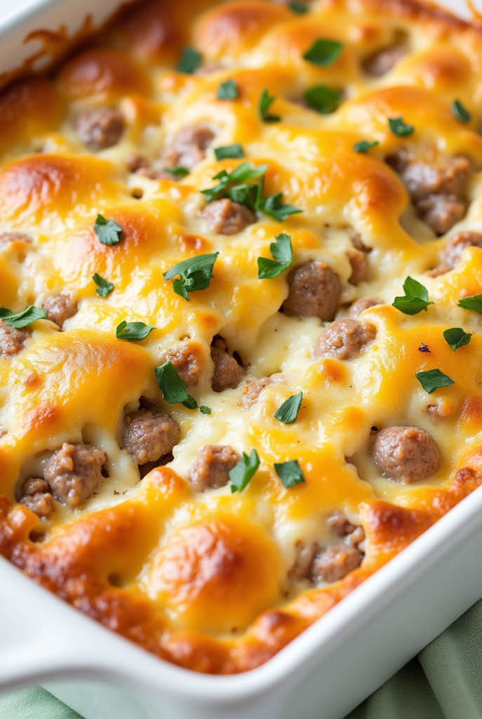 Overnight Sausage and Egg Casserole