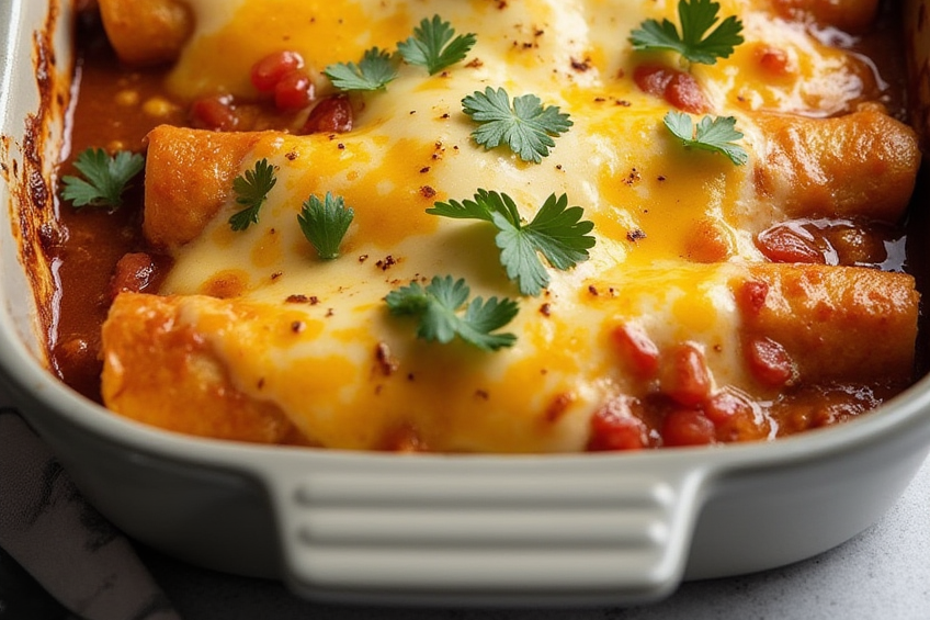 Southern Breakfast Enchiladas with Sausage Gravy recipe