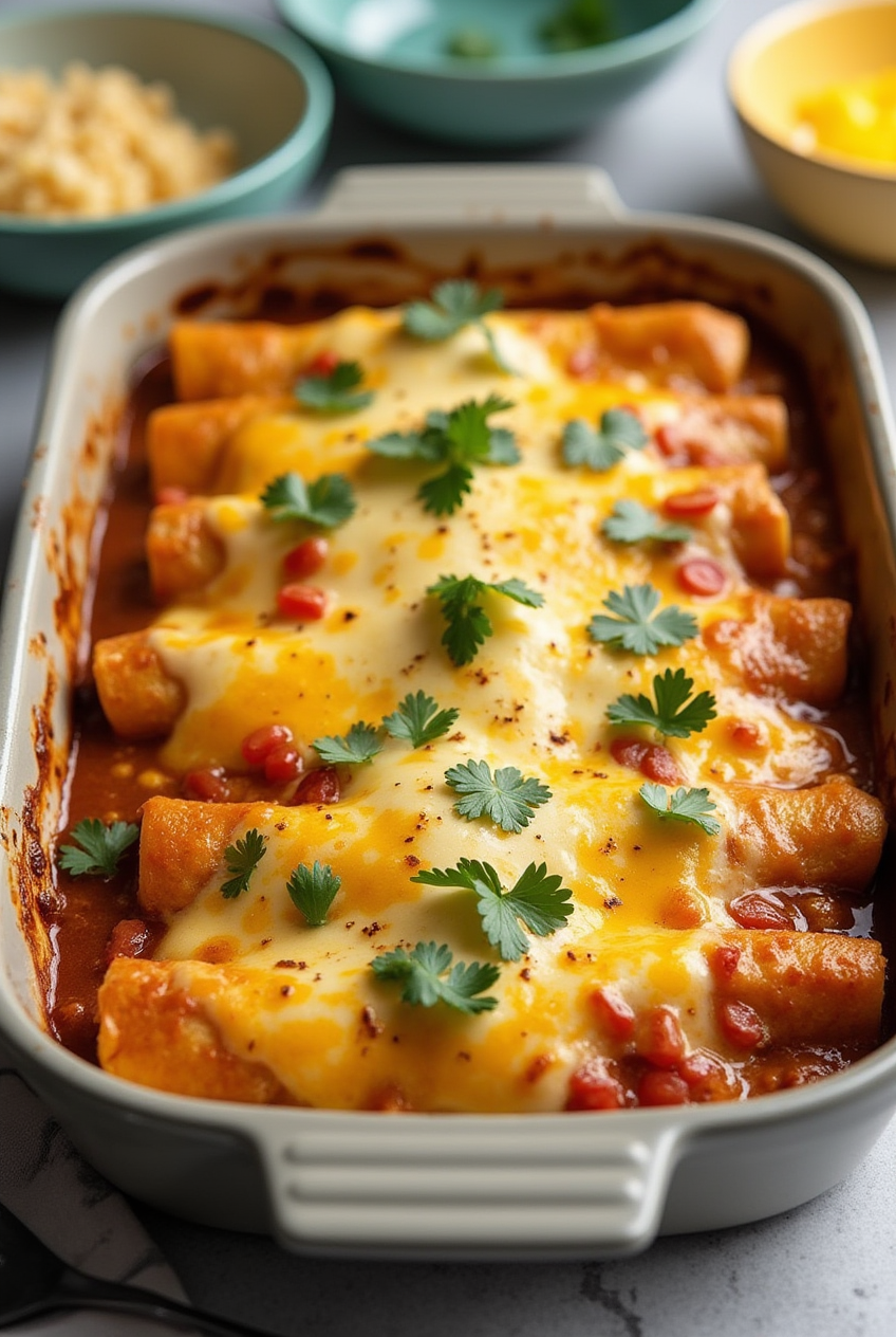 Southern Breakfast Enchiladas with Sausage Gravy