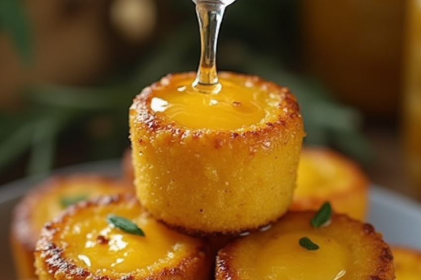 Southern-Style Honey Butter Cornbread Poppers