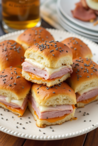 Baked Ham and Cheese Sliders