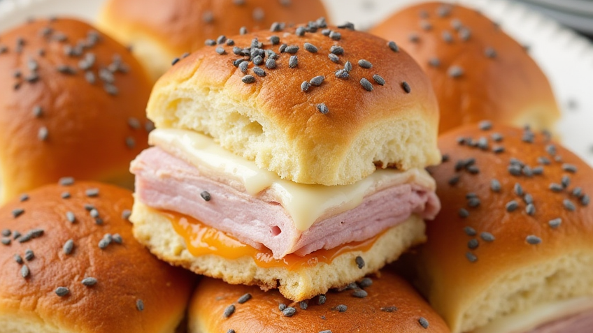 Baked Ham and Cheese Sliders