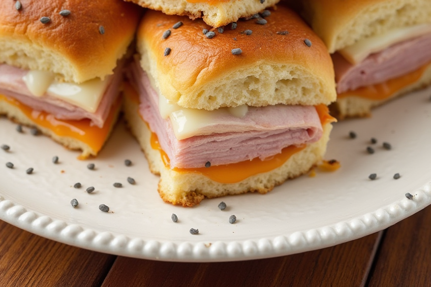 Baked Ham and Cheese Sliders