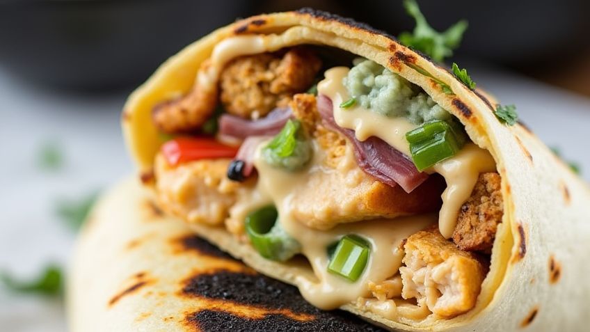 Chipotle Ranch Grilled Chicken Burrito