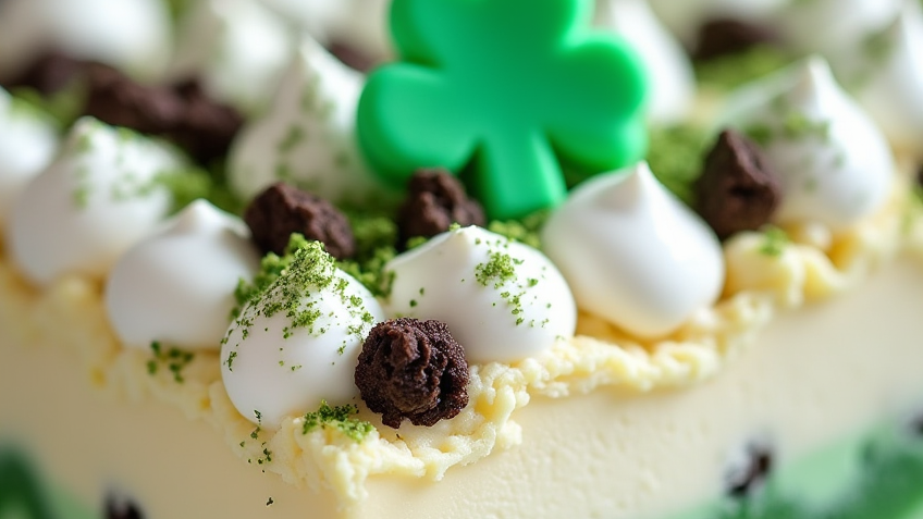 Shamrock Shake Dessert Lasagna