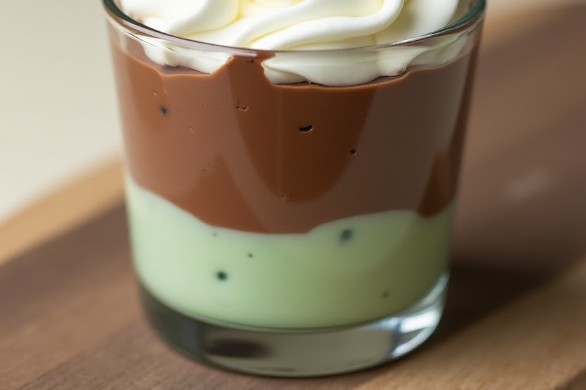 Shamrock Shake Pudding Cups