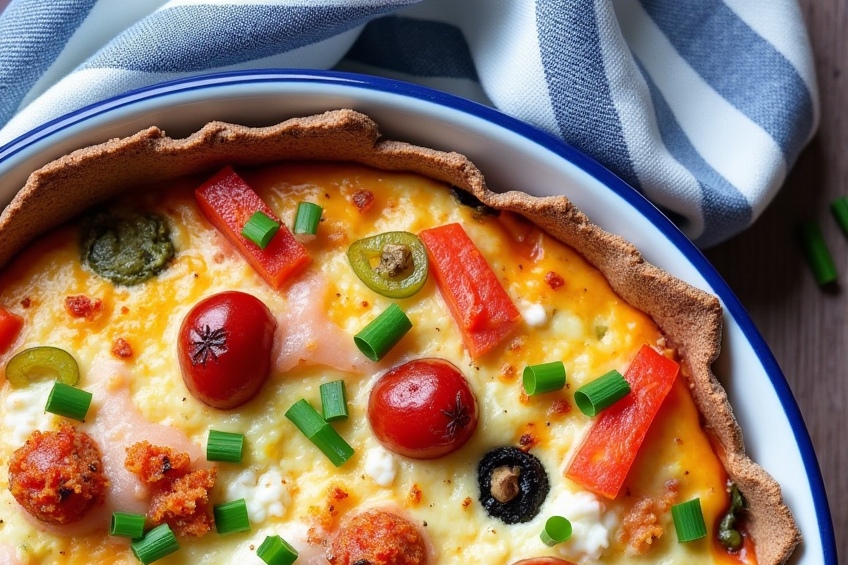 Baked Egg Tortilla (Tortilla Quiche)